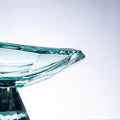JR K9 Crystal Pedestal Serving Bowl – Aqua Green