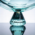 JR K9 Crystal Pedestal Serving Bowl – Aqua Green