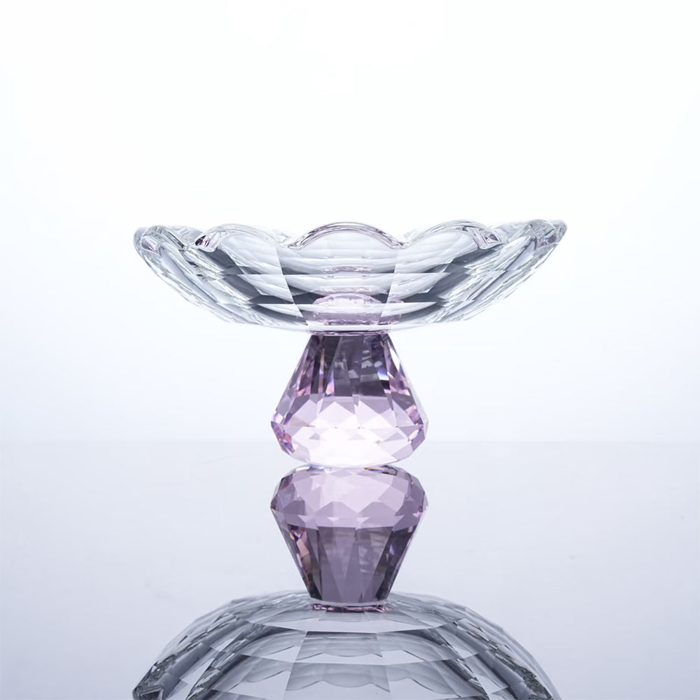 JR K9 Crystal Petal Pedestal Dessert Bowl
