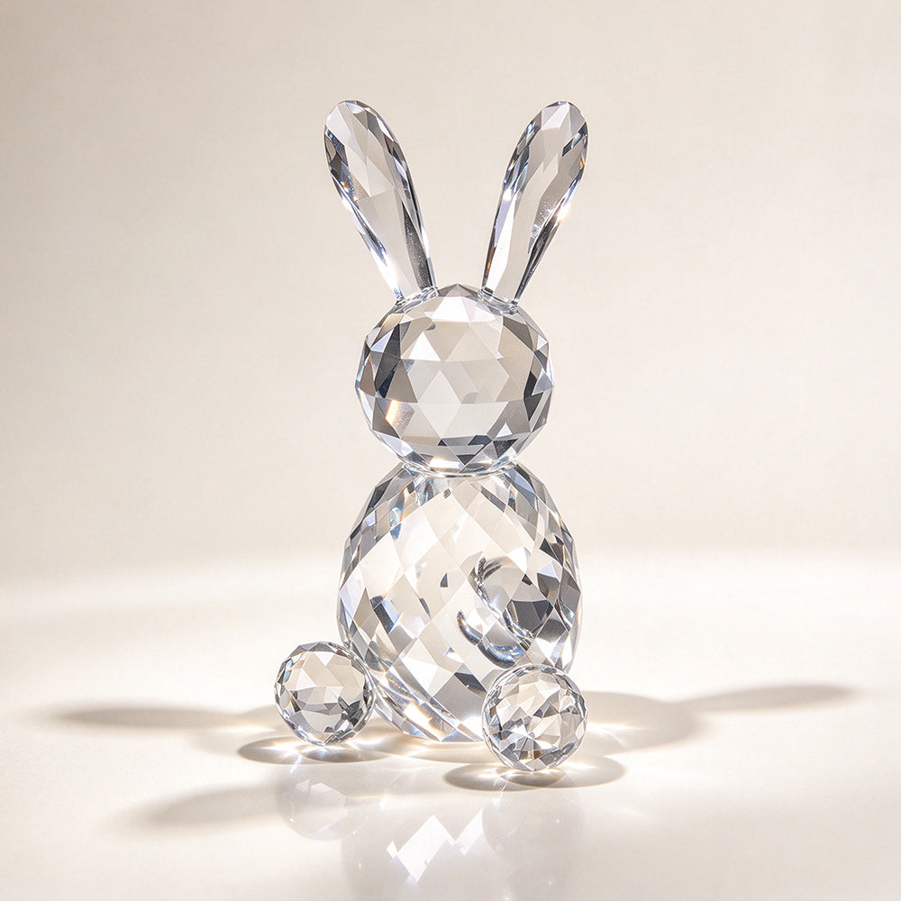 JR K9 Crystal Rabbit Figurine – Clear
