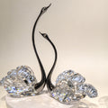 JR K9 Crystal Swan Couple Figurine