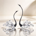 JR K9 Crystal Swan Couple Figurine