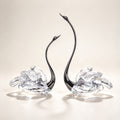 JR K9 Crystal Swan Couple Figurine