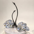 JR K9 Crystal Swan Couple Figurine