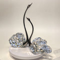 JR K9 Crystal Swan Couple Figurine