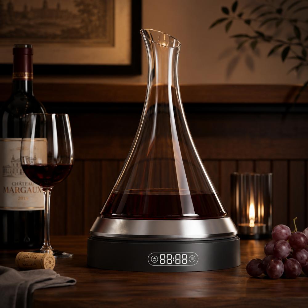 JR Kavoro Smart Electric Wine Decanter | Advanced Micro-Oxygen Aerator for Wine & Spirits
