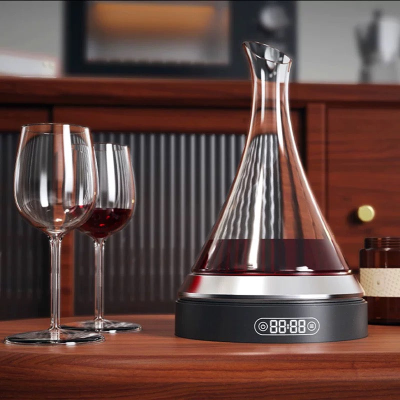 JR Kavoro Smart Electric Wine Decanter | Advanced Micro-Oxygen Aerator for Wine & Spirits