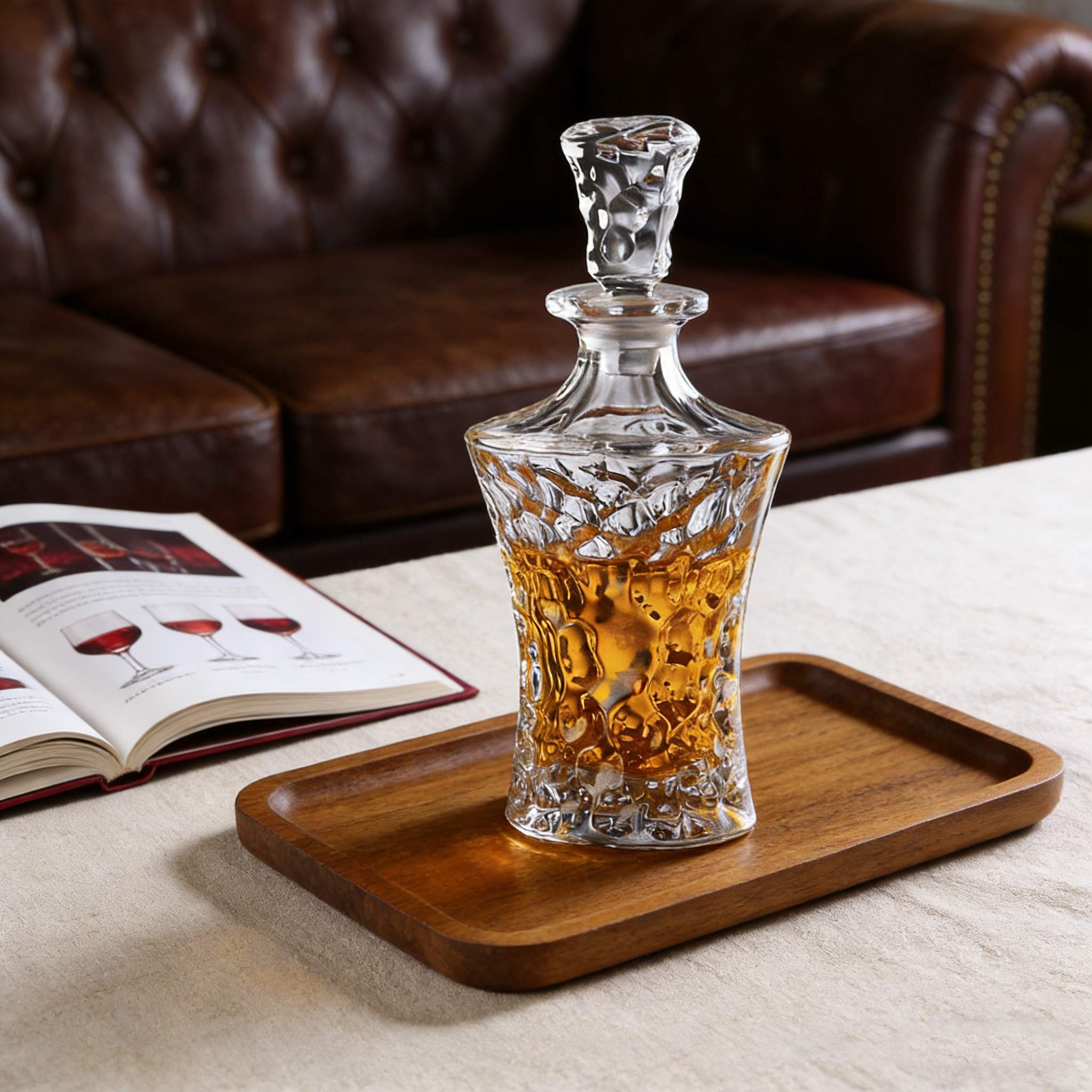 JR Pinnacle Crystal Decanter - Hand-Cut Design – Je t'aime Resolute