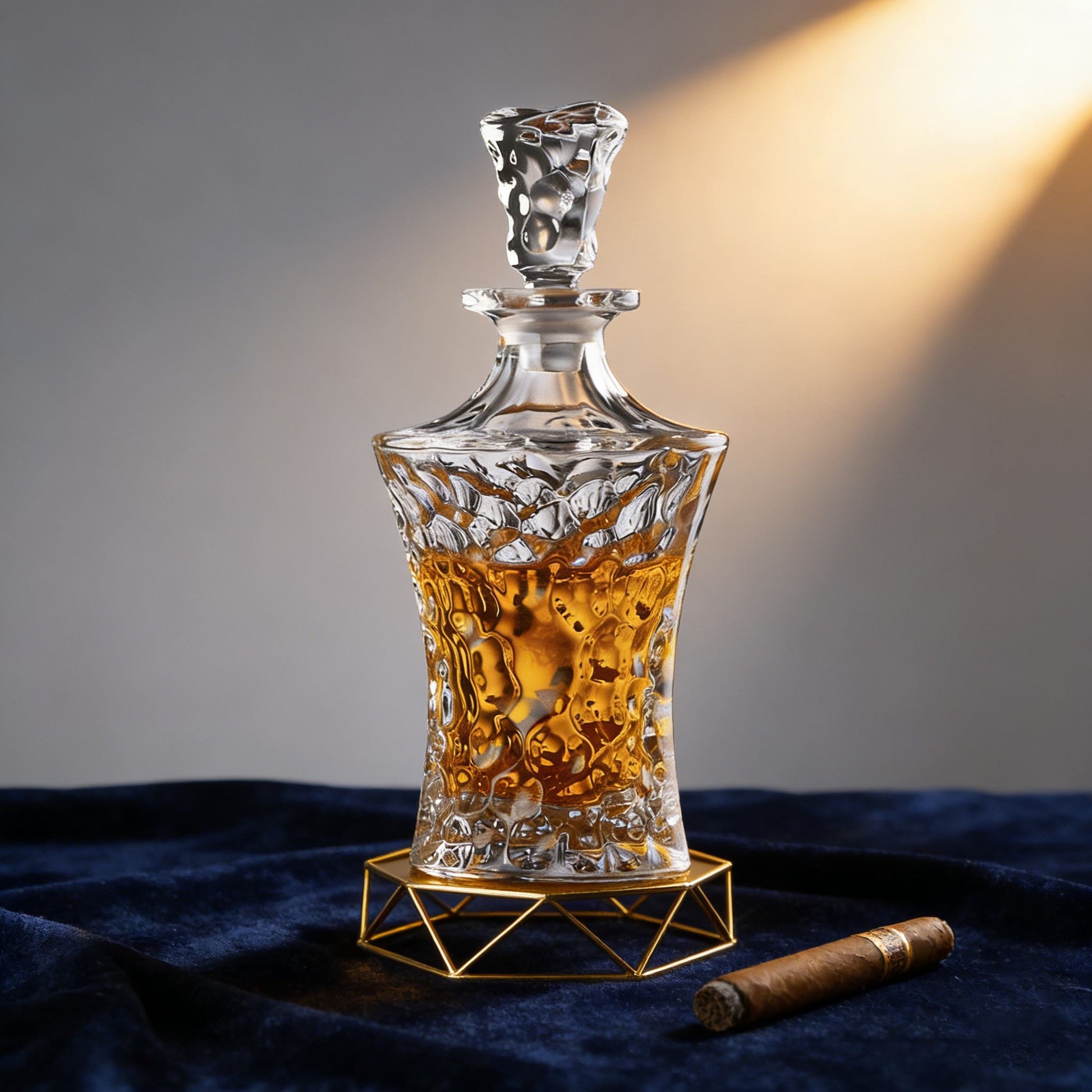 JR Pinnacle Crystal Whiskey Decanter