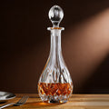 JR Radiating Cut Whiskey Bottle - Crystal Glass Collection
