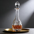 JR Radiating Cut Whiskey Bottle - Crystal Glass Collection