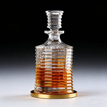 JR Ripple Crystal Whiskey Decanter