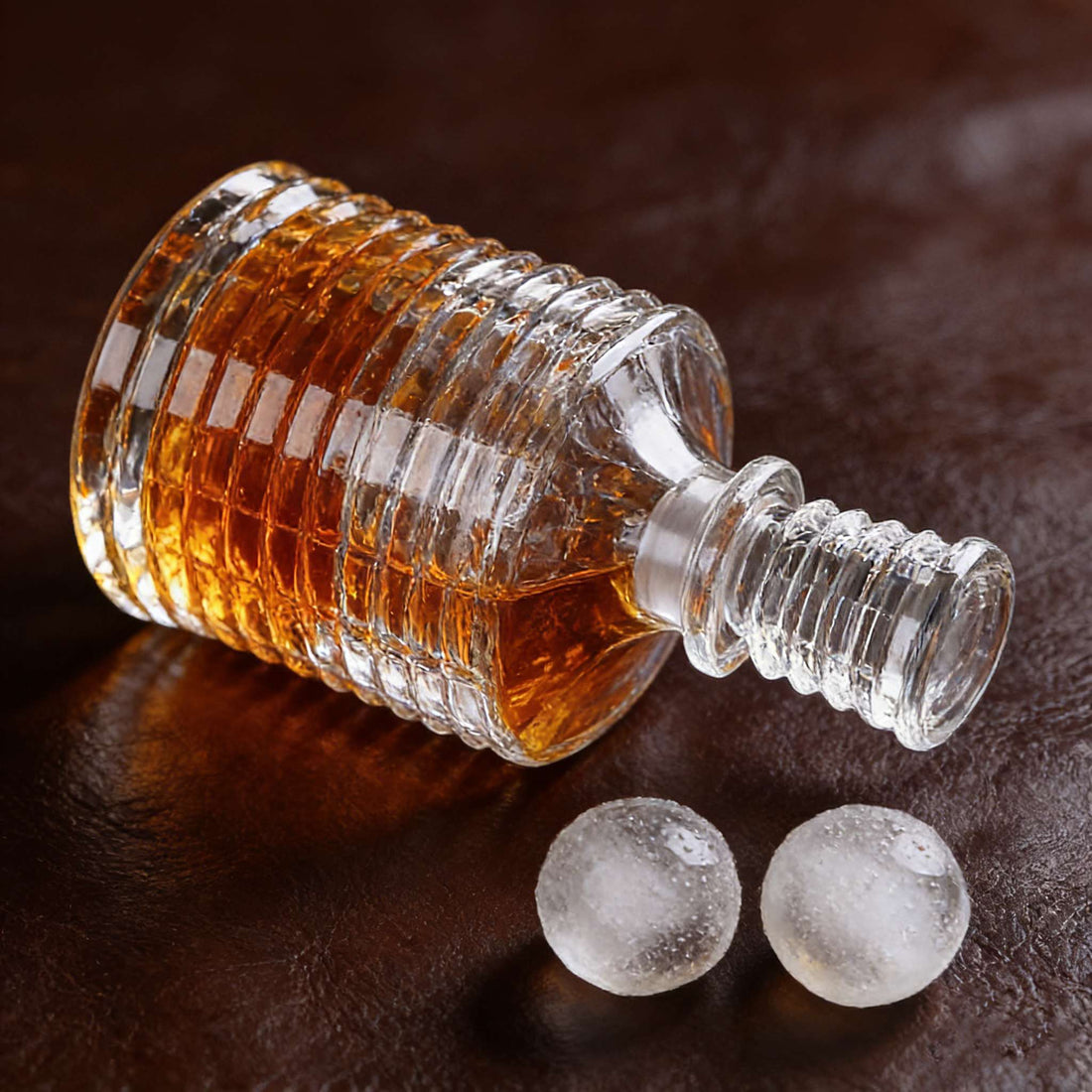 JR Ripple Crystal Whiskey Decanter