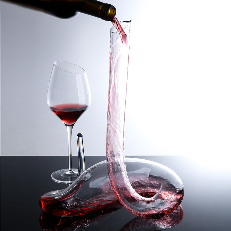 JR Serpentine Handcrafted Crystal Decanter