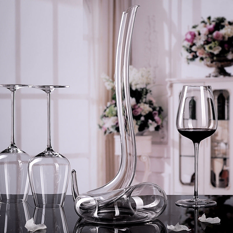 JR Serpentine Handcrafted Crystal Decanter