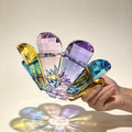 JR Sunflower K9 Crystal Decorative Serving Bowl – Multicolor