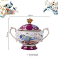 INGRI Purple Phoenix - Handcrafted Bone China Tableware  (Individual Piece) - Je t'aime Resolute